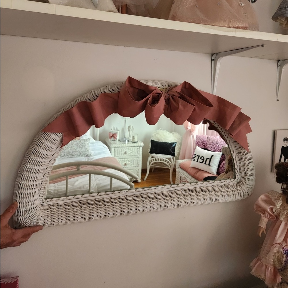 Wicker Mirror